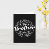 再びビッグブラザーに昇進Est 2026新生児An カード (黄色い花)