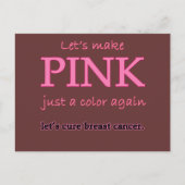 再びピンクに ポストカード (正面)