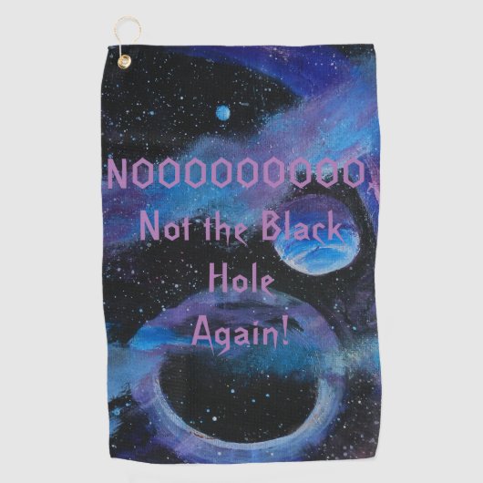再びブラックホールではない ゴルフタオル (正面)