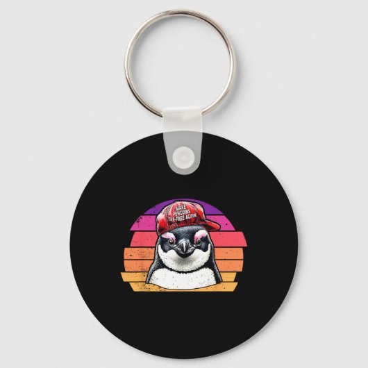 再びペンギン税を無料にする – Resistance Penguins Agai キーホルダー (正面)