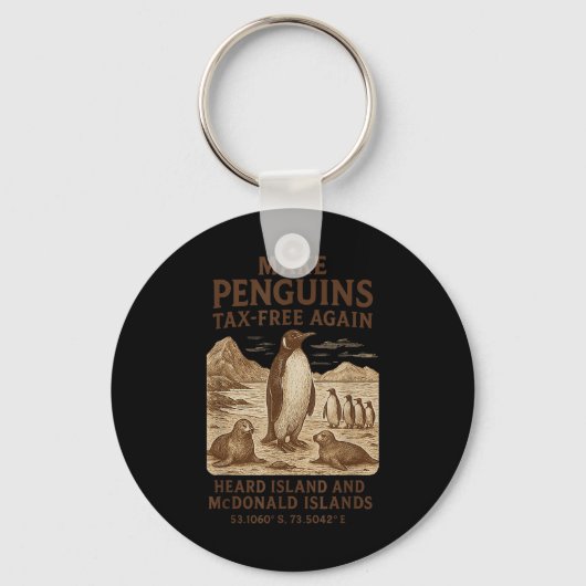再びペンギン税を無料にする – Resistance Penguins Agai キーホルダー (正面)