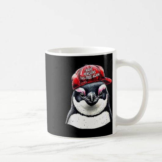 再びペンギン税を無料にする – Resistance Penguins Agai コーヒーマグカップ (右)