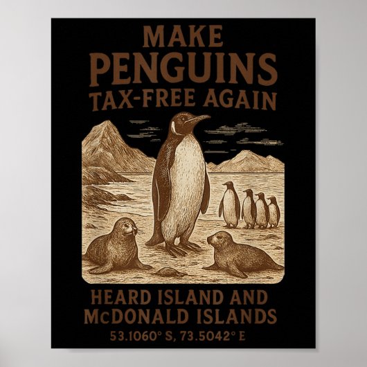 再びペンギン税を無料にする – Resistance Penguins Agai ポスター (正面)