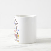 再びママに昇進2022ヒョウ虹 コーヒーマグカップ (中央)