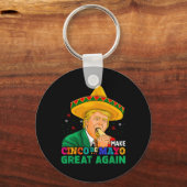 再びメキシコの素晴らしトランプおもしろいを作る キーホルダー (正面)