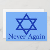 再びユダヤ人ホロコーストの記憶カード (正面/裏面)