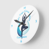 再びヨーガ素晴らしを作るThunder_Cove ラウンド壁時計 (傾斜)