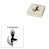 再びヨーガ素晴らしを作るThunder_Cove ラバースタンプ (押印)