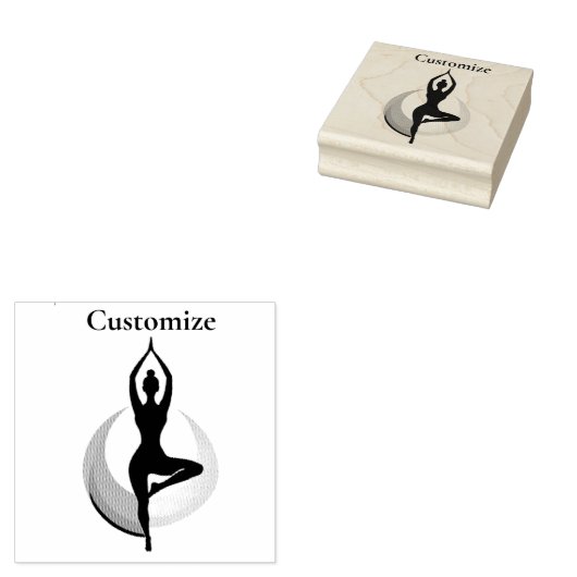 再びヨーガ素晴らしを作るThunder_Cove ラバースタンプ (押印)