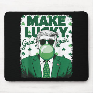 再びラッキーを作素晴らしるトランプのバブルガムSt Patrick マウスパッド