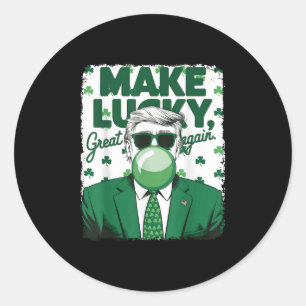 再びラッキーを作素晴らしるトランプのバブルガムSt Patrick ラウンドシール