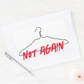 再びワイヤハンガーProの選択 長方形シール (封筒)