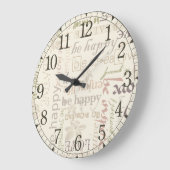 再びヴィンテージ ラージ壁時計 (傾斜)