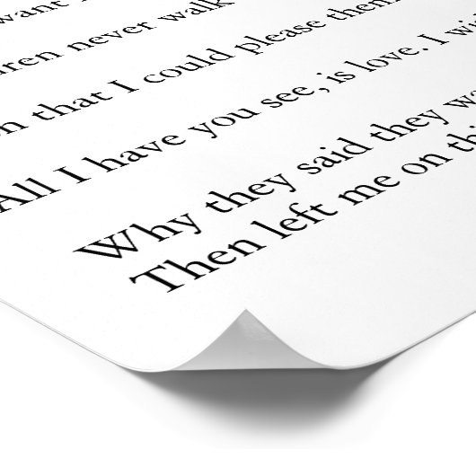 再び一人で ポスター (角)