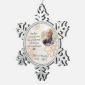 再び会うまで写真スノーフレークオーナメント スノーフレークピューターオーナメント (右)