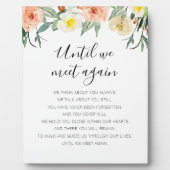 再び会うまで桃の花結婚記念 フォトプラーク (正面)