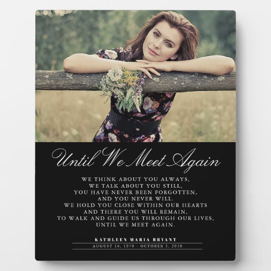 再び会うまで葬儀フォトプラーク フォトプラーク (正面)