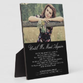 再び会うまで葬儀フォトプラーク フォトプラーク (側面)