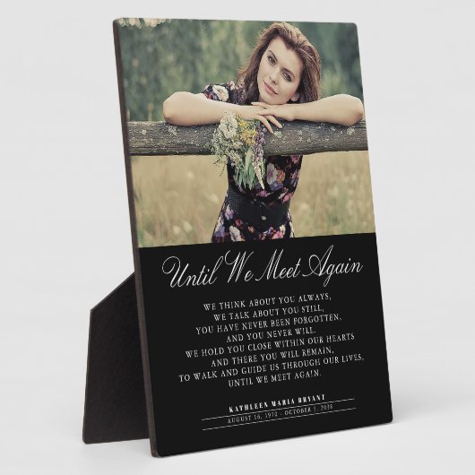 再び会うまで葬儀フォトプラーク フォトプラーク (側面)