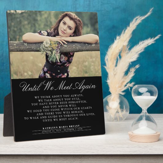 再び会うまで葬儀フォトプラーク フォトプラーク (側面)