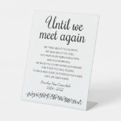 再び会うまで 台座サイン (正面)