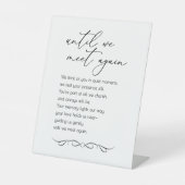 再び会うまで – 結婚の記念碑 台座サイン (正面)