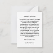 再び会うまモダンではっきりしたは ノートカード (裏面)