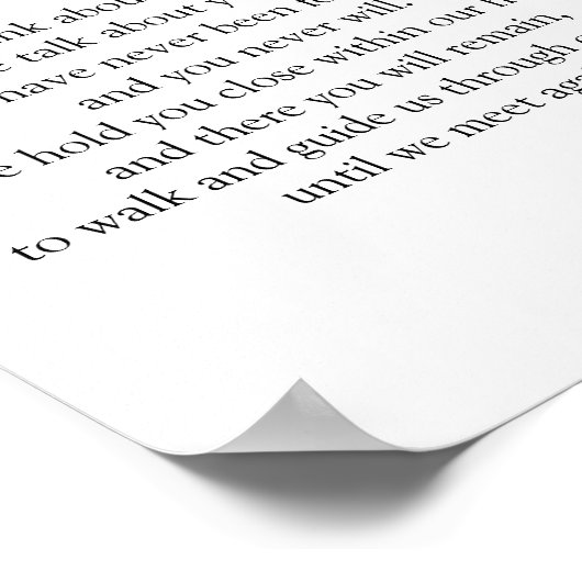 再び会結婚うまでのミニマル主義の記念碑 ポスター (角)