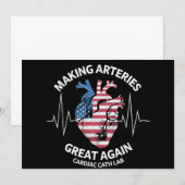 再び偉大なる動脈を作る 心臓カテーテル検査室 招待状 (正面/裏面)