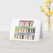 再び兄に恵まれ、おめでとう カード (黄色い花)