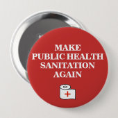 再び公衆衛生をMAGAパロディにする 缶バッジ (正面&裏面)