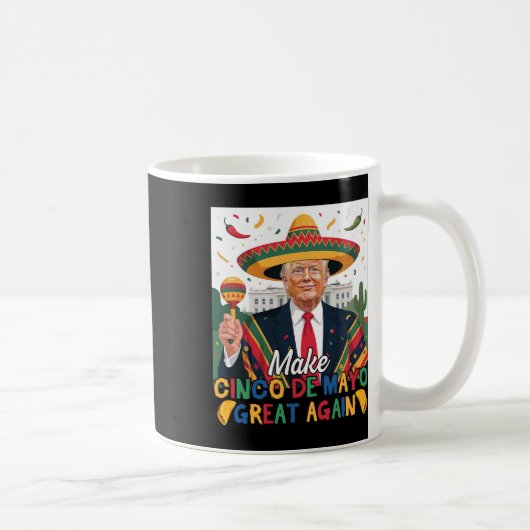 再び切り株を好素晴らしきになるおもしろいCinco De Mayo コーヒーマグカップ (右)