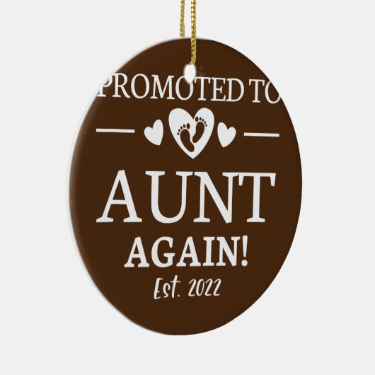再び叔母に昇進2022再び2022 セラミックオーナメント (右)