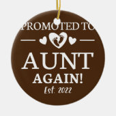 再び叔母に昇進2022再び2022 セラミックオーナメント (正面)