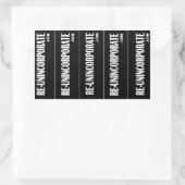 再び取り入れ解除する 長方形シール (バッグ)