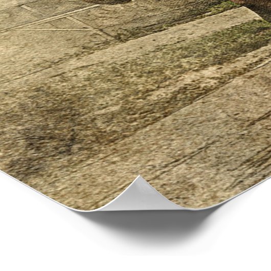 再び古い夫婦が馬車に乗る ポスター (角)