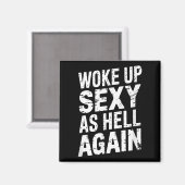 再び地獄のように目覚めたおもしろい自信 マグネット (正面/裏面)