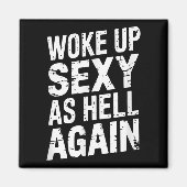 再び地獄のように目覚めたおもしろい自信 マグネット (正面)