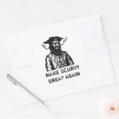 再び壊血病素晴らしを作る、海賊風刺シール ラウンドシール (封筒)