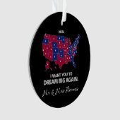 再び大きな夢を見て欲しいトランプ愛国主義 オーナメント (正面)