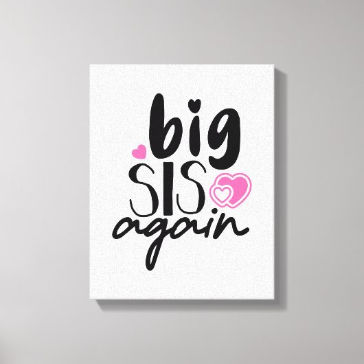 再び大きな妹 キャンバスプリント (正面)