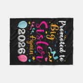 再び姉に昇進2026赤ちゃんシャワーギフト フリースブランケット (正面(横))