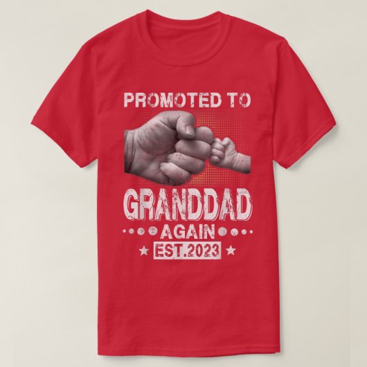 再び孫に昇進2023妊娠Anno Tシャツ (デザイン正面)