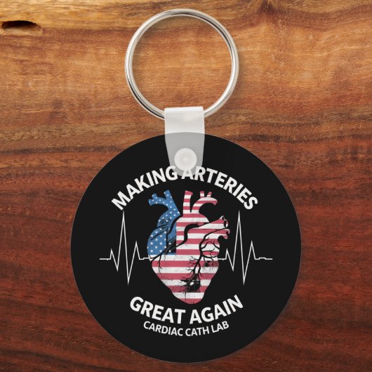 再び心臓素晴らしの血管を作る キーホルダー (正面)