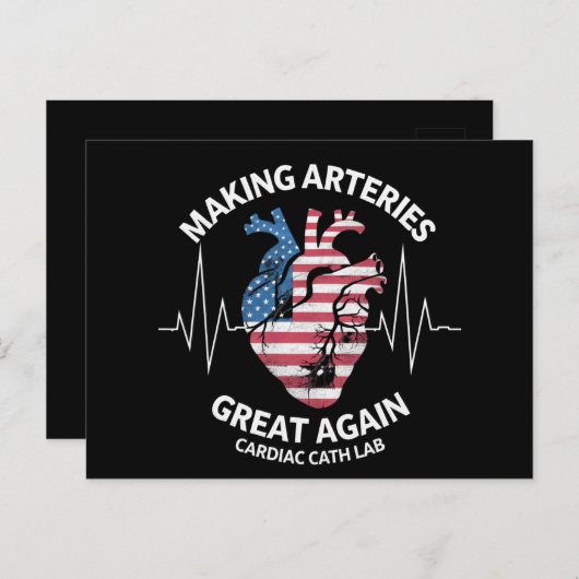 再び心臓素晴らしの血管を作る ポストカード (正面/裏面)