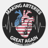 再び心臓素晴らしの血管を作る ラウンドシール (正面)