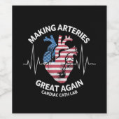 再び心臓素晴らしの血管を作る ワインラベル (シングルラベル)