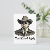 再び恋しく思カウボーイトランプ選挙 ポストカード (スタンド正面)