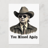 再び恋しく思カウボーイトランプ選挙 ポストカード (正面)