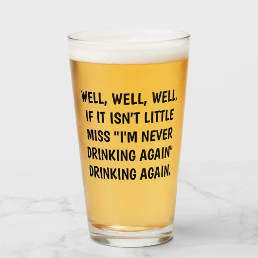 再び恋しく思ビールグラスを飲むリトル タンブラーグラス (ドリンク正面)